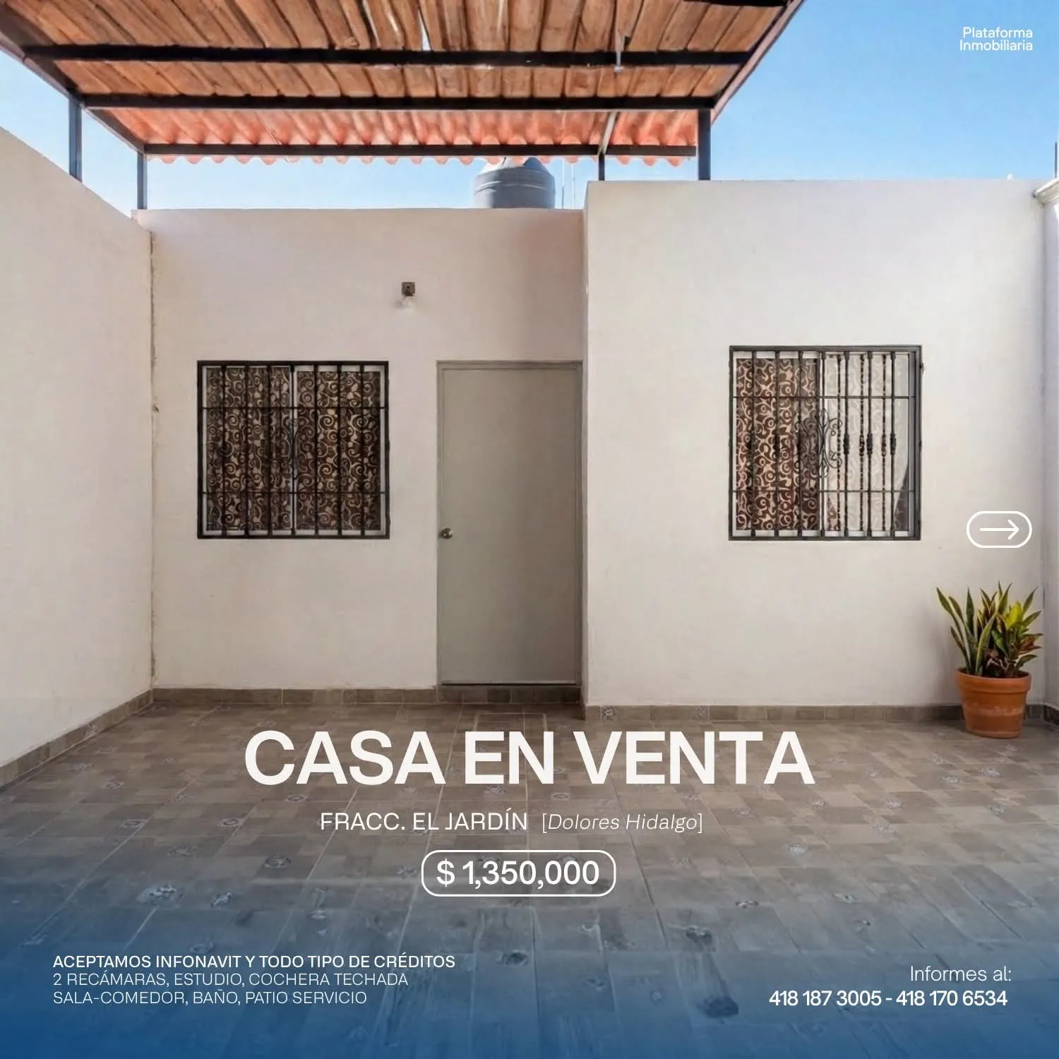 Acogedora Casa en Fraccionamiento El Jardín